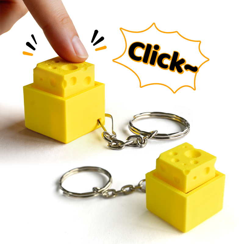 3D Printing Fidget Toys - Chaveiro Fidget Clicker 3D Impresso em