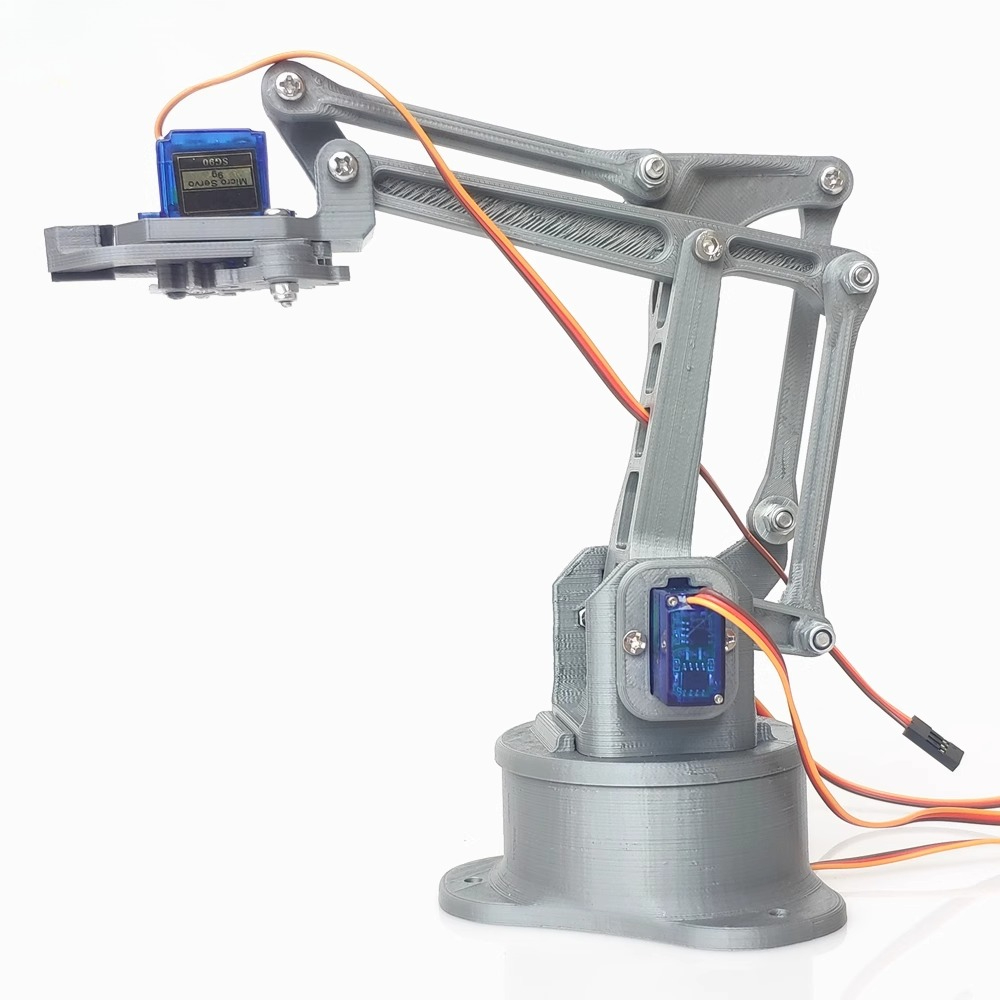 3D Printing Robot Arm - Impressão 3D EZ prata braço robótico