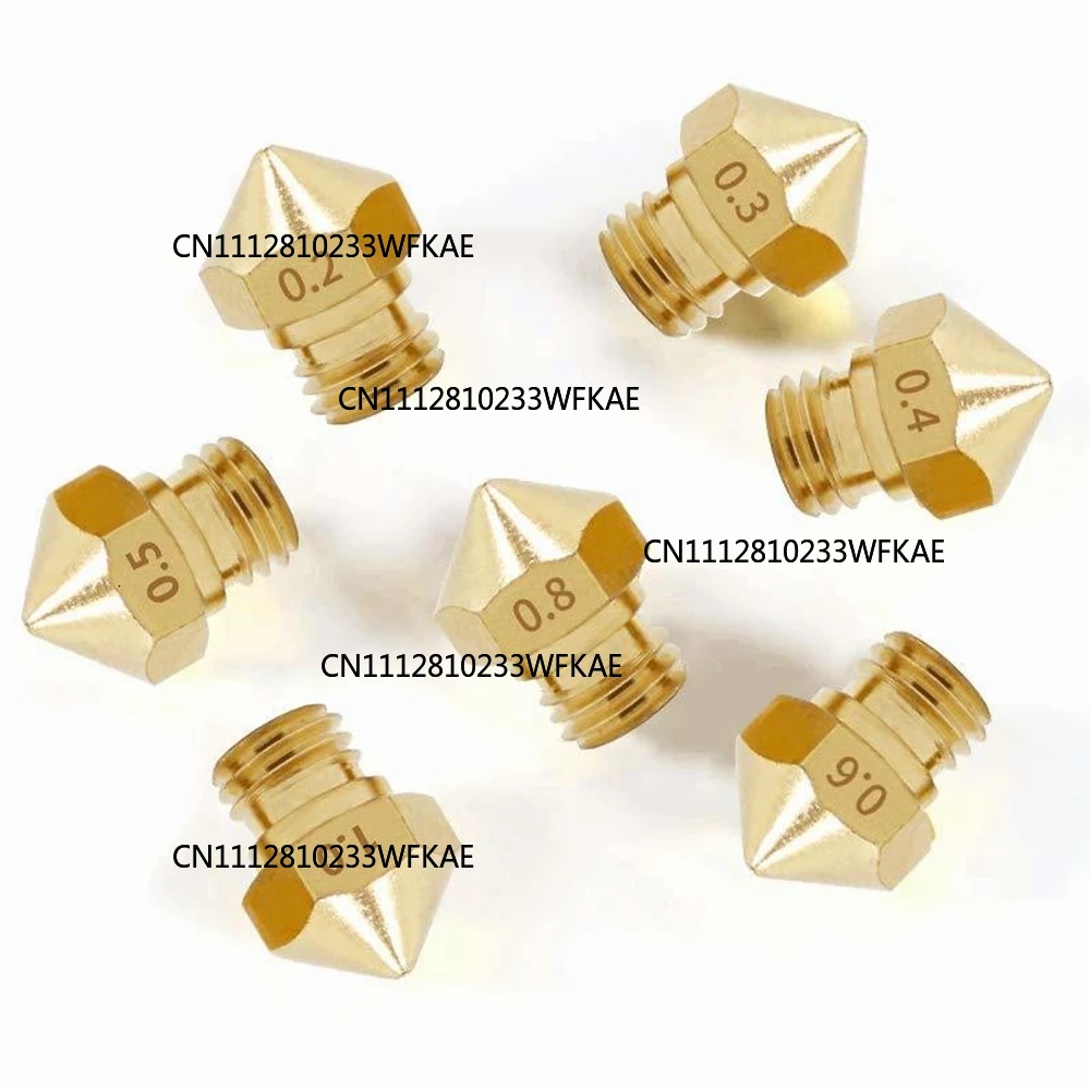 3D Printing Nozzle - 5 Bicos Extrusores MK10 M6 de
