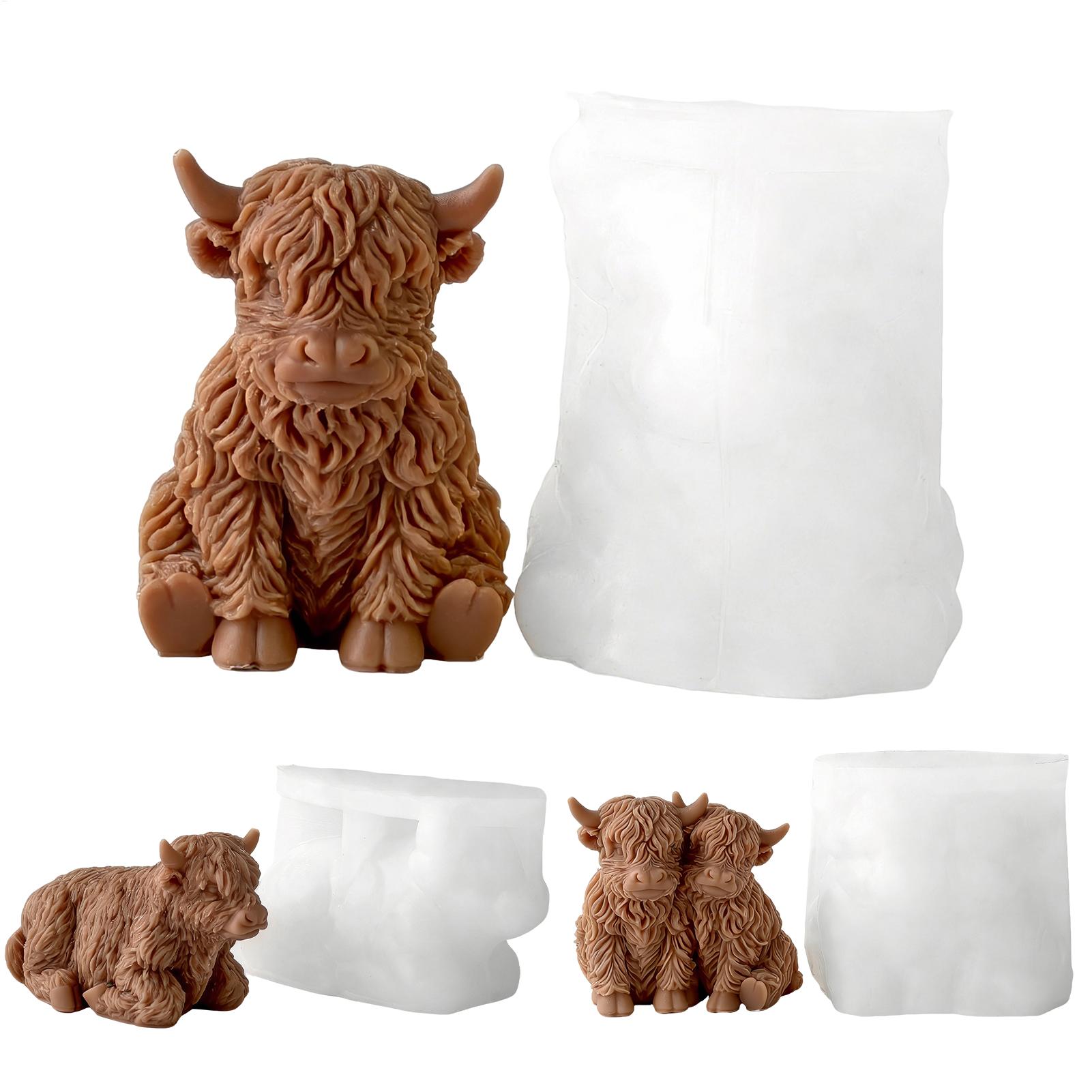 3D Printing Epoxy Resin - Molde de Silicone de Vaca Highland