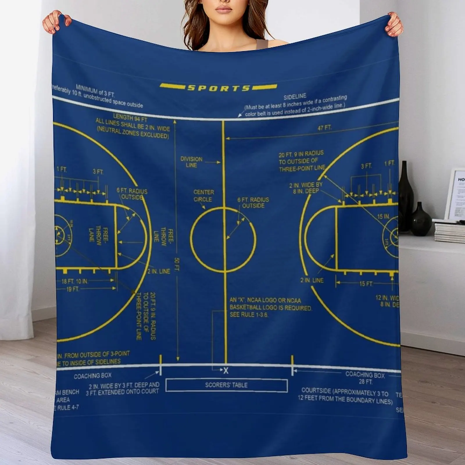 3D Printing Diagram - Diagrama Esquemático de Quadra de Basquete