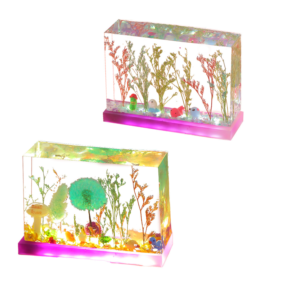 Cubo de flor seca ornamento qu - 3D Printing Epoxy Resin avaliação e preço