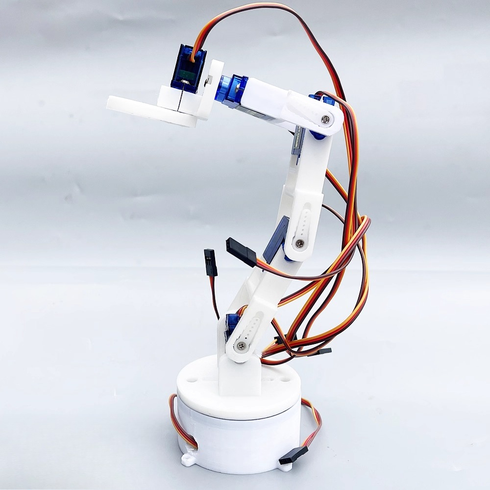 Braço robótico branco de seis  - 3D Printing Robot Arm avaliação e preço