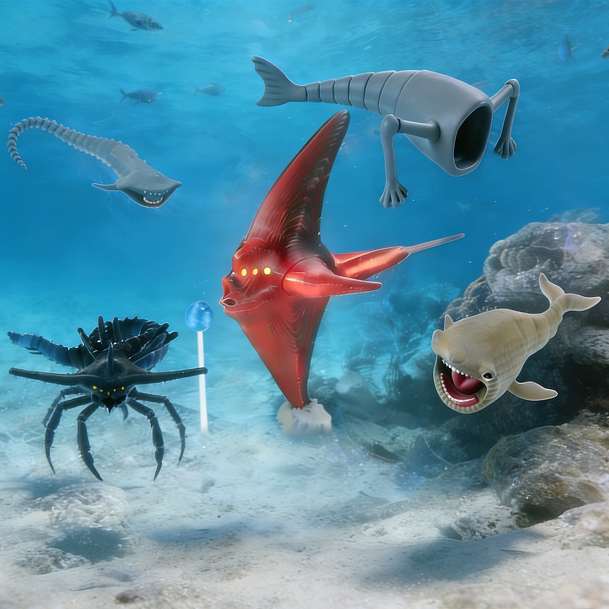 Estátua Blup Sea Eater com Art - 3D Printing Diagram avaliação e preço