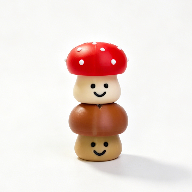 Cute Mushroom 3D Printed Click - 3D Printing Fidget Toys avaliação e preço