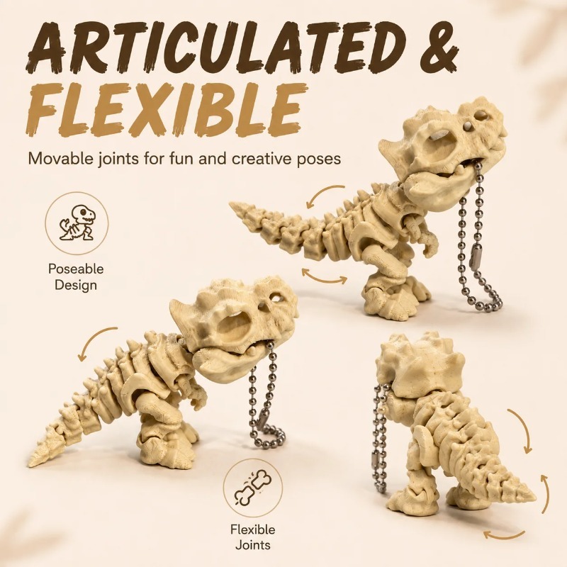 Novo Modelo de Esqueleto de Ti - 3D Printing Fidget Toys avaliação e preço