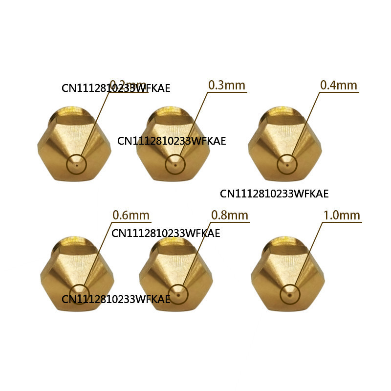 5 Bicos Extrusores MK10 M6 de  - 3D Printing Nozzle avaliação e preço