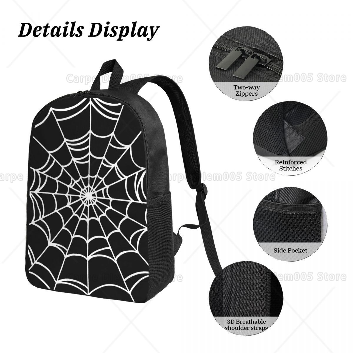Preto web aranha imprime mochi - 3D Printing Web avaliação e preço