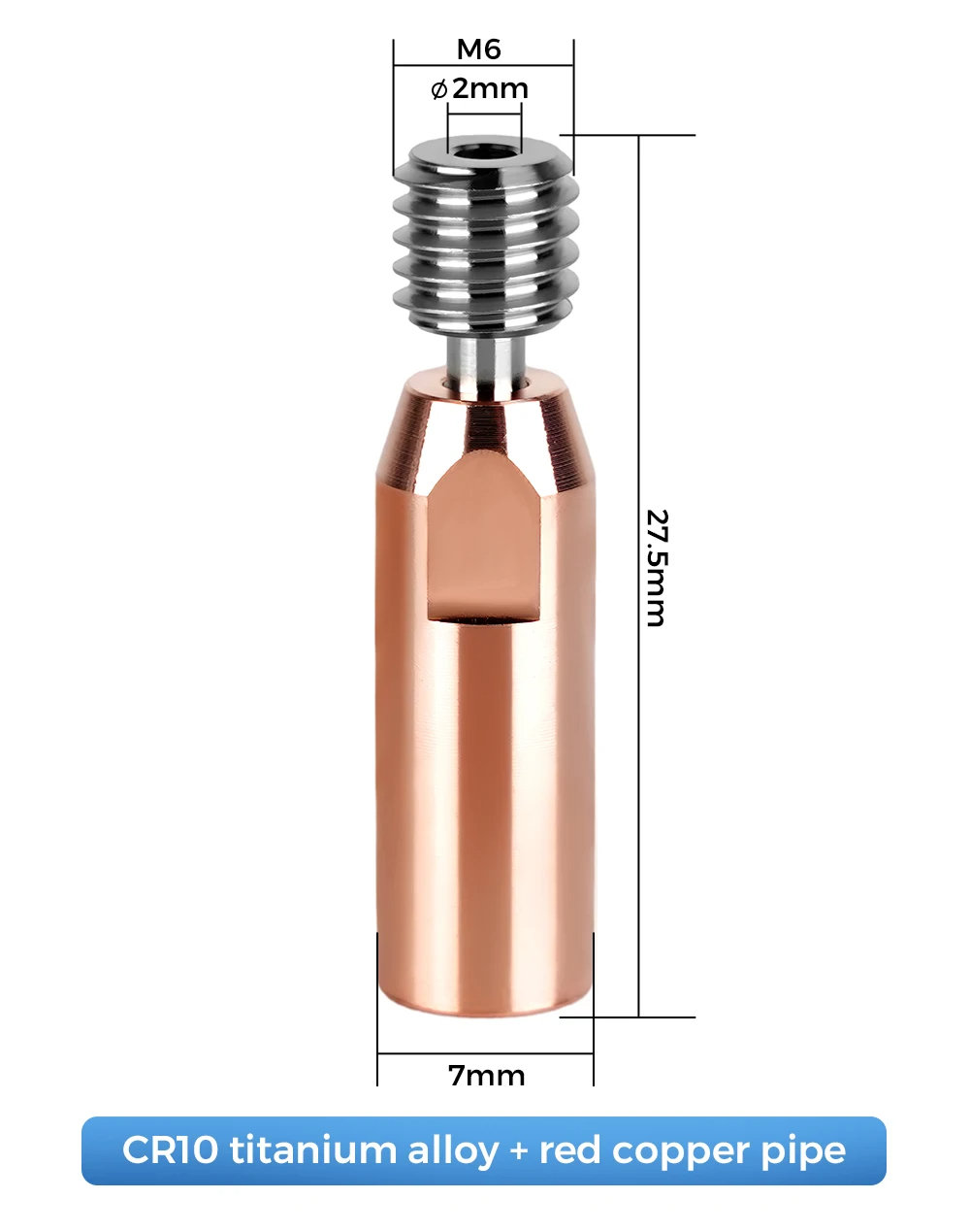 Alta qualidade e3d v6 garganta - 3D Printing Nozzle avaliação e preço