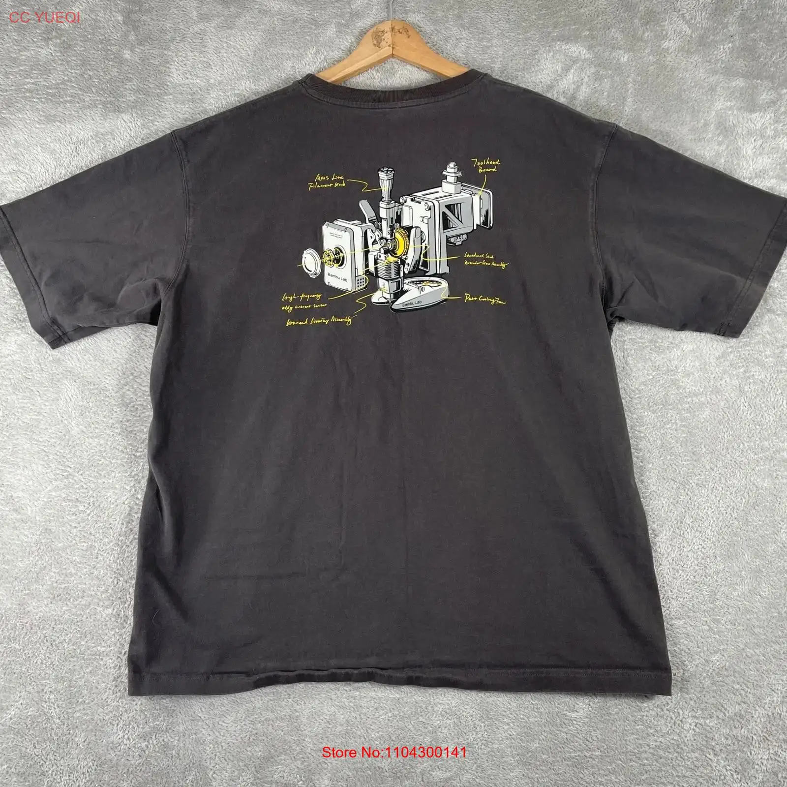 Camiseta Masculina Bambu Lab 3 - 3D Printing Diagram avaliação e preço